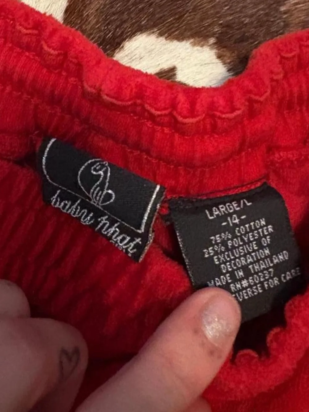 Baby Phat Red Velour Hooded Zip Sweatshirt